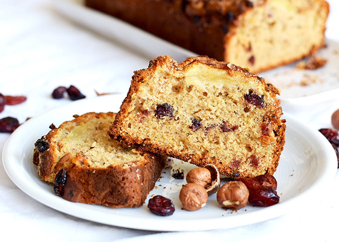 Apfelkuchen aufgeschnitten