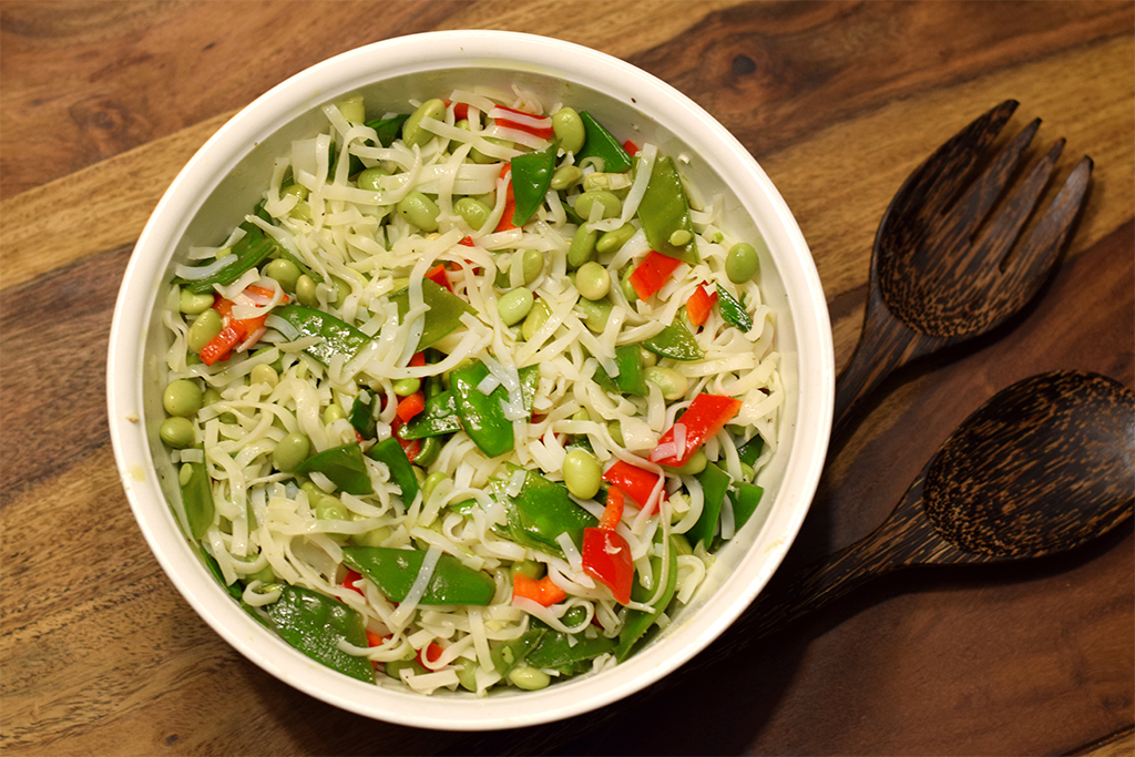 Glasnudeln mit Edamame